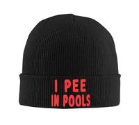 Chapeau tricoté rétro Je Pipi dans Les piscines 2025 Impression Coup décontracté Hip Hop pour Hommes Femmes Hiver Garder au Chaud Tuques Unisexes Adultes Casquettes Cadeaux de Festival