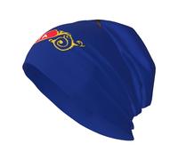 Chapeau tricoté unisexe pour adulte avec drapeau de l'État du Dakota du Nord, doux, confortable et respirant pour toutes les saisons, noir