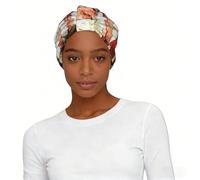 Chapeau turban imprimé aigle à tête blanche pour femme moderne extensible en polyester imprimé chimio