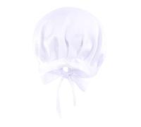 Chapeau turban pour femme - Bonnet de douche - Bandeau athlétique - Pour homme, blanc, Taille unique