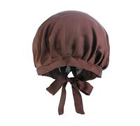 Chapeau turban pour femme - Bonnet de douche - Bandeau athlétique - Pour homme, café, Taille unique