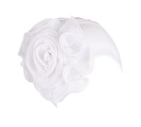 Chapeau Turban pour Femmes Élastique d'été avec Motifs de Fleurs, Bandeau, Turban, Bonnet, Béret, Blanc, Taille Unique