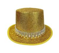 Chapeau unisexe brillant pour homme, accessoire de magicien en strass | Costume de scène scintillant qui renforce la présence de l'illusion théâtrale, vêtements de masque de festival pour soutenir