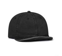 Chapeau unisexe en coton délavé avec système d'ajustement réglable pour les activités de plein air, ton gris (HMZ383 Noir)