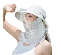 Chapeau ventilateur | Équipement de refroidissement à large bord alimenté par énergie solaire,Chapeau de jardin avec protège-nuque et couvre-nuque,Pour camping, randonnée, pêche, balades, festivals, p