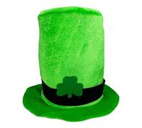 Chapeau vert St Patrick - Chapeaux de costume Leprechaun pour homme - Accessoire de costume de la Saint-Patrick - Chapeau de coupe de lutin pour la Saint Patrick - Noël