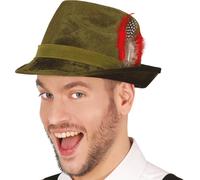 Chapeau vert Tradition Chapeau alpin Costume Fête bavaroise, couleur : vert