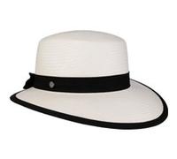 Chapeau Vina en Paille Panama by Lierys blanc-noir M (57-58 cm)