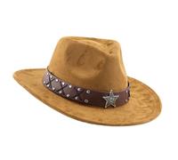 Chapeau vintage en cuir synthétique avec ceinture pour cosplay, costume panama, spectacles de scène, danse, adulte, ethnique, daim, toutes les tendances assorties