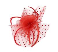 Chapeau Vintage en Maille, Coiffe Élégante pour Mariée | Bandeau Léger en Fil de Maille, Style Raffiné, pour Parade, Séance Photo et Coiffure Nuptiale