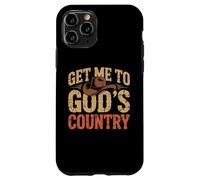 Chapeau Vintage Humoristique Get Me to God's Country Coque pour iPhone 11 Pro