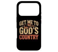 Chapeau Vintage Humoristique Get Me to God's Country Coque pour iPhone 17 Pro