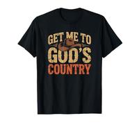 Chapeau Vintage Humoristique Get Me to God's Country T-Shirt