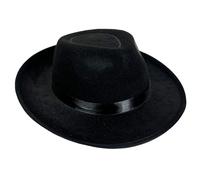 Chapeau vintage pour homme et femme avec ceinture - Chapeau non tissé - Cosplay - Casquettes jazzy - Spectacle de scène, fête