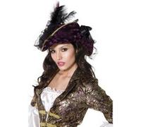 Chapeau violet pirate femme Taille Unique violet G