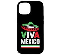 Chapeau Viva Mexico aux couleurs du drapeau mexicain pour les mexicains Coque pour iPhone 15