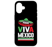 Chapeau Viva Mexico aux couleurs du drapeau mexicain pour les mexicains Coque pour iPhone 16