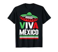 Chapeau Viva Mexico aux Couleurs du Drapeau Mexicain pour Les mexicains T-Shirt