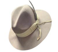 Chapeau western unisexe en laine à la mode jazzy large bords plumes Fedoras pour aventures en plein air et festival de musique chapeau large bord, a, Taille unique