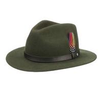 Chapeau Yutan en Feutre Laine by Stetson vert foncé M (56-57 cm)