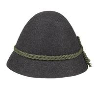 Chapeaushop Chapeau Classique Schinderhannes Chapeau de Chasse Oktoberfest (56 cm - Anthracite)
