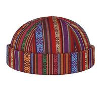 CHAPEAUSHOP Fresh Stripes Bonnet Docker Design Raye Fabrique en Italie Homme Printemps Ete