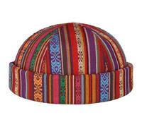 CHAPEAUSHOP Fresh Stripes Bonnet Docker Design Raye Fabrique en Italie Homme Printemps Ete