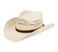 Stetson CHAPEAUSHOP Western Vented Toyo Chapeau Bande en Cuir Unisexe Printemps Ete