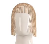 Chapeaux à pompons pour femmes discothèque fête chaîne de cheveux spectacles sur scène gala dîner coiffe bandeau cristal bandeau