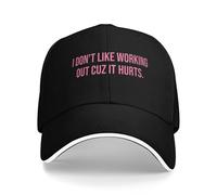 Chapeaux Baseball pour Hommes et Femmes Je n’Aime Pas m’entraîner Parce Que ça Fait Mal Casquette Baseball décontractée Chapeau d’été Chapeaux Tennis à l’épreuve du Soleil Unisexe-Teens Mo Casquettes