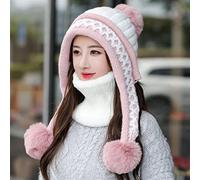 Chapeaux D’Hiver pour Femmes Chapeau D’Hiver Garder Le Cou Plus Chaud Chapeau Ensemble épais Beie Cap Chapeaux D’Hiver Décontractés pour Les Femmes Chapeau Tricoté Ch, A, 55cm-58cm