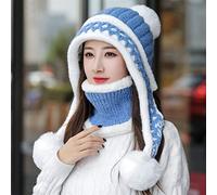 Chapeaux D’Hiver pour Femmes Chapeau D’Hiver Garder Le Cou Plus Chaud Chapeau Ensemble épais Beie Cap Chapeaux D’Hiver Décontractés pour Les Femmes Chapeau Tricoté Ch, D, 55cm-58cm