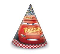 Chapeaux d'anniversaire - Disney - Cars 3 - Lot de 6 - Rouge - Enfant - Mixte