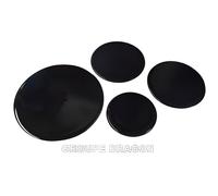 Chapeaux de brûleur pour cuisinière AR - Constructeur - 1x Ø 55 mm, 2x Ø 70 mm, 1x Ø 100 mm - Noir