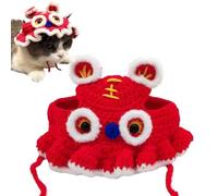 Chapeaux de Chat Mignons pour Chats Uniquement | Chapeau de Costume de tête de Tigre pour Halloween - Vêtements pour Chats Uniquement - Costume de Chat Mignon avec Deux Sangles pour Un Usage