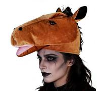 Chapeaux de Cheval,Couvre-chef en Peluche Douce de Tête de Cheval - Chapeau de Déguisement - pour Femmes et Hommes, pour l'Hiver, le Cosplay, le Costume Animal, les Événements Festifs et le Temps