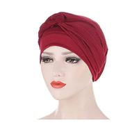 Chapeaux de Chimio pour Femme Bonnet la Perte Cheveux Bandeau Foulard pré-noué Chapeau Confortable Tissu Cadeau Respirant