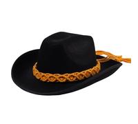 Chapeaux de cowboy de couleur unie résistants à l'usure pour les bals, banquets, fêtes, chapeaux de cowboy ethniques pour adultes, adolescents, prenant des photos, chapeau occidental pour femmes