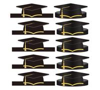 Chapeaux de Diplôme en Papier pour | Bandeaux Félicitations 2026 10 Pièces - Chapeaux de Diplôme en Papier Maternelle,Convient Pour La Cérémonie Scolaire, La Fête, La Célébration, Le Cabinet