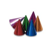 Chapeaux de fête en papier coloré Amscan