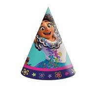 Procos Chapeaux de fête Encanto – Lot de 6 en carton multicolore – Mixte – Enfant