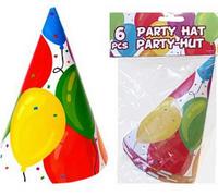 Chapeaux de fête Lifetime 10,5 x 15 cm - Lot de 6