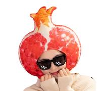 Chapeaux de fruits pour adultes - Chapeau de fruits de carnaval, nouveauté chapeau grenade Assurez-vous que le chapeau n'est pas seulement confortable et respirant, mais aussi plus durable et pas