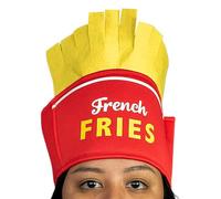 Chapeaux de hamburger pour adultes, chapeau de hamburger pour - Chapeau de nourriture mexicaine,Bandeau de restauration rapide, nouveauté, chapeau de nourriture pour frites, accessoires amusants, Perf