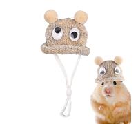Chapeaux de Hamster - Mine Chapeaux tissés à la Main | Accessoires Confortables avec Sangle réglable, Parfaits pour Hamsters, cochons d'Inde et Lapins, séances Photo et