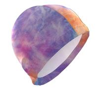 Chapeaux de natation colorés tie-dye pour débutants, cheveux courts, casquettes imperméables pour femmes, protection des cheveux et réduction de la traînée gorros para Nadar en Piscina Mujer