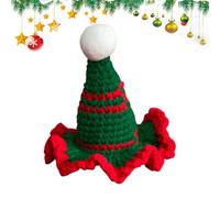 Chapeaux De Noël pour Chats Au Crochet | Bonnets en Tricot - Bonnets pour Chiots De Fête,pour Accessoires De Déguisement De Fête d'hiver Fournitures pour Chiots Chatsons Petits Chiens Chats