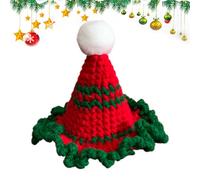 Chapeaux De Noël Pour Chats Au Crochet,Chapeaux au Crochet pour Déguisement | Bonnets Pour Chatons - Pour Chiot Chaton Petits Chiens et Chats Fête d'Hiver et Vacances Accessoires de Déguisement et Fou