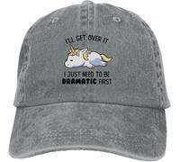 Chapeaux de Papa de Couleur Pure j’AI Juste Besoin d’être Dramatique Paresseux Femmes Chapeau Paresseux Paresseux Casquettes de Baseball Mignon Licorne Dessin animé Casquette à visière Cool