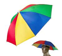 Chapeaux de Parapluie,Chapeau Parapluie de Tête,Tete Casquette Parasol,Convient Activité Plein Air Pêche,1 Pièce (L-Couleur)